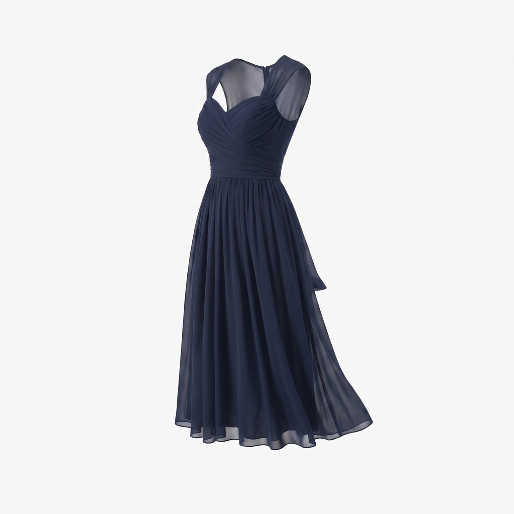 Belle Chiffon Midi Party Dress 3