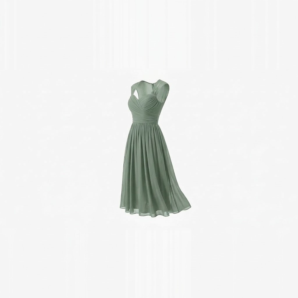 Belle Chiffon Midi Party Dress 2