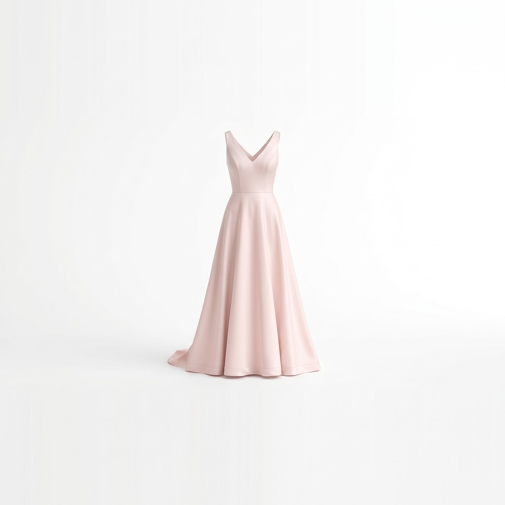 Simple Elegance A-Line Gown 3