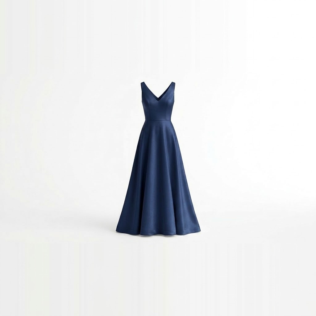 Simple Elegance A-Line Gown 2